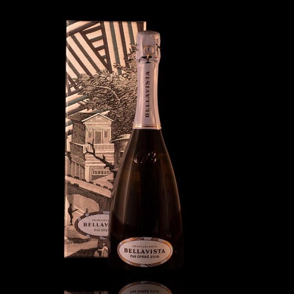 Franciacorta D.O.C.G. "Pas Operé" extra brut millesimato 2016 sboccatura 2021 astucciato Bellavista 0,75 lt