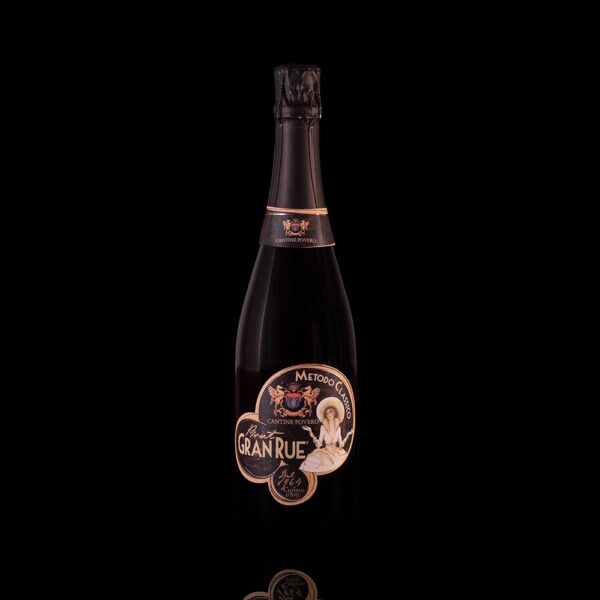 "Gran Ruè" Brut Metodo Classico Vino Spumante di Qualità V.S.Q. 2019 sboccatura 2021 Cantine Povero (Piemonte) 0,75 lt
