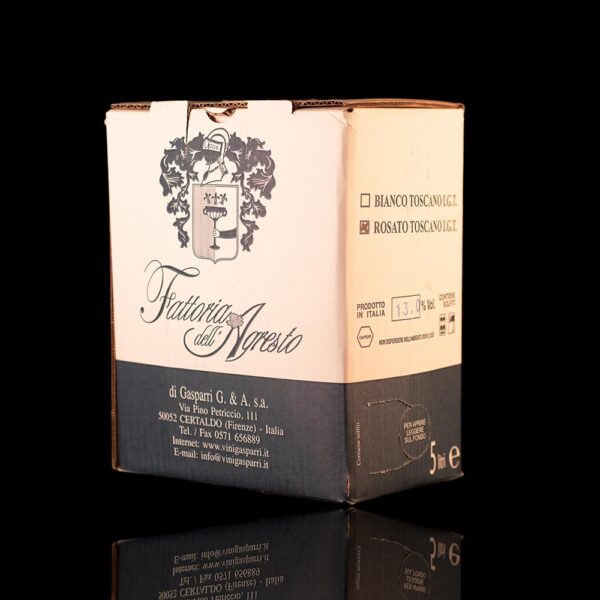 Vino Rosato Toscano I.G.T. Fattoria dell’Agresto Gasparri (Piemonte) bag in box 5 lt