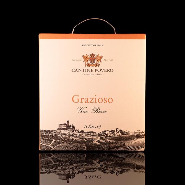“Grazioso” vino rosso Cantine Povero (Piemonte) bag in box 5 lt