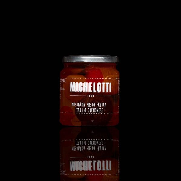 Mostarda misto frutta taglio Cremonese Michelotti Food peso netto 380 gr sgocciolato 220 gr