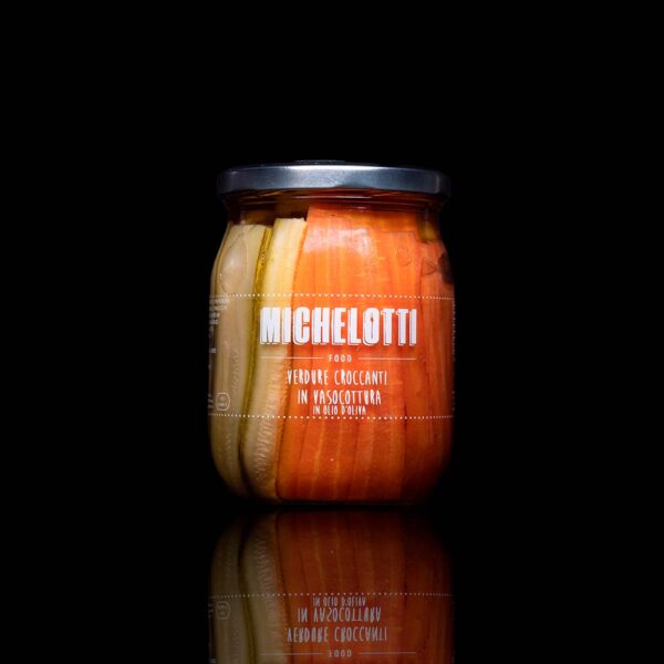 Giardiniera in Vasocottura in Olio Extra Vergine di Oliva Michelotti Food 580 gr