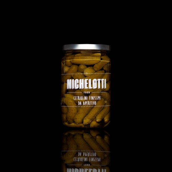 Cetriolini finissimi da aperitivo Michelotti Food peso netto 290 gr sgocciolato 170 gr