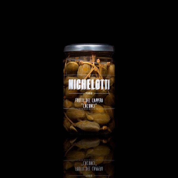 Cucunci frutti del cappero sott’aceto Michelotti Food peso netto 290 gr sgocciolato 170 gr