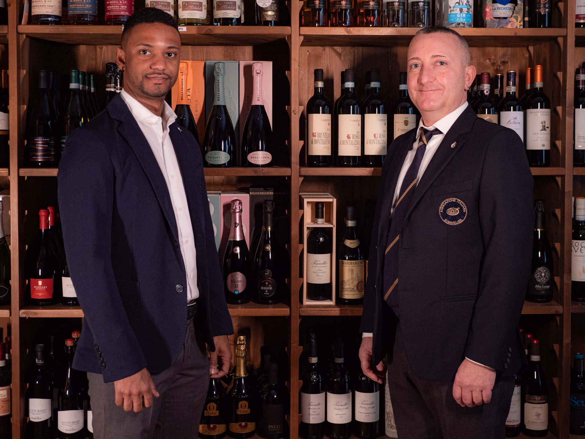 Sommeliers Angelo Michelotti e Luis Manuel Pasquale Pena.